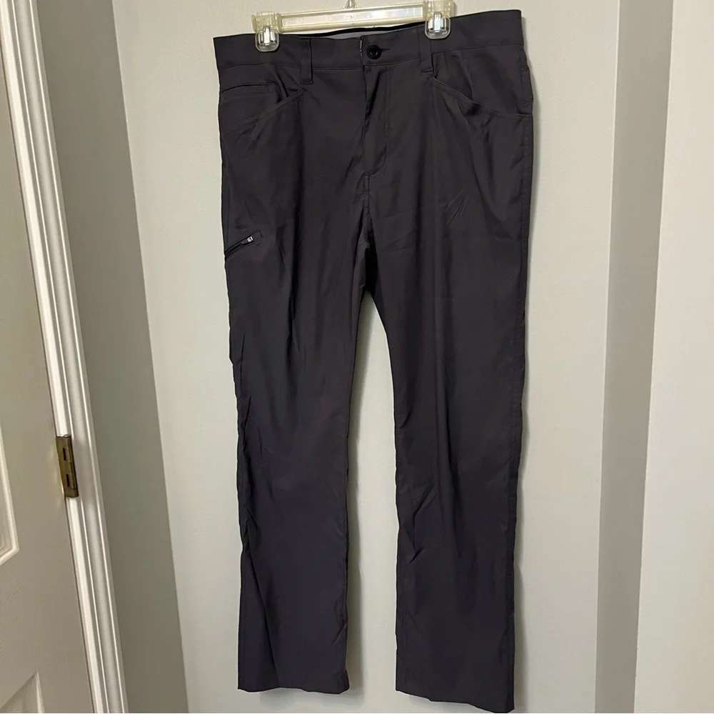 Orvis Pants Mens 36X32 Gray Cargo Utility‎ Nylon Hiking Fishing Outdoor EUC